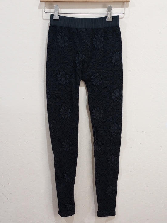 Nikibiki Pants - Nikibiki Black Stretch Floral Leggings, OS